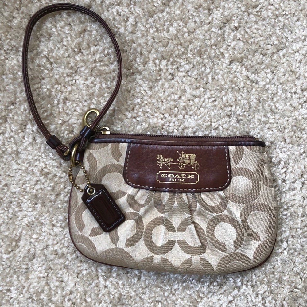 Coach Signature Wristlet
